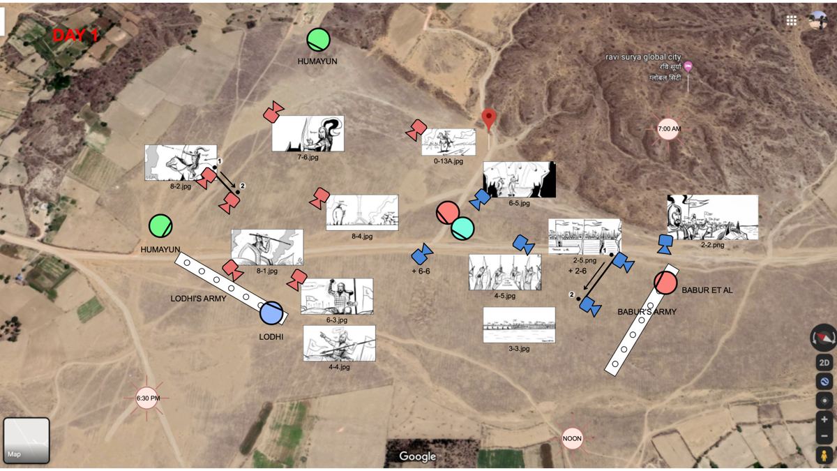 Planning for Battle — The Empire, lighting breakdown frame